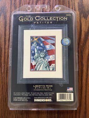 Dimensions Liberty's Home Counted Cross Stitch 6970 Gold Collection Petites D3